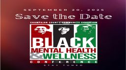 Graphic with Black Mental Health and Wellness Conference Save the Date: September 20, 2025