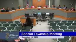 Wideshot of Dias during Township portion of meeting